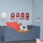 Exemple de stickers muraux: 4 Poupes Russes (Thumb)